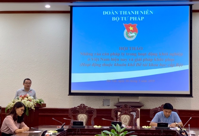 Hội thảo “Những rào cản pháp lý trong hoạt động khởi nghiệp ở Việt Nam hiện nay và giải pháp khắc phục”