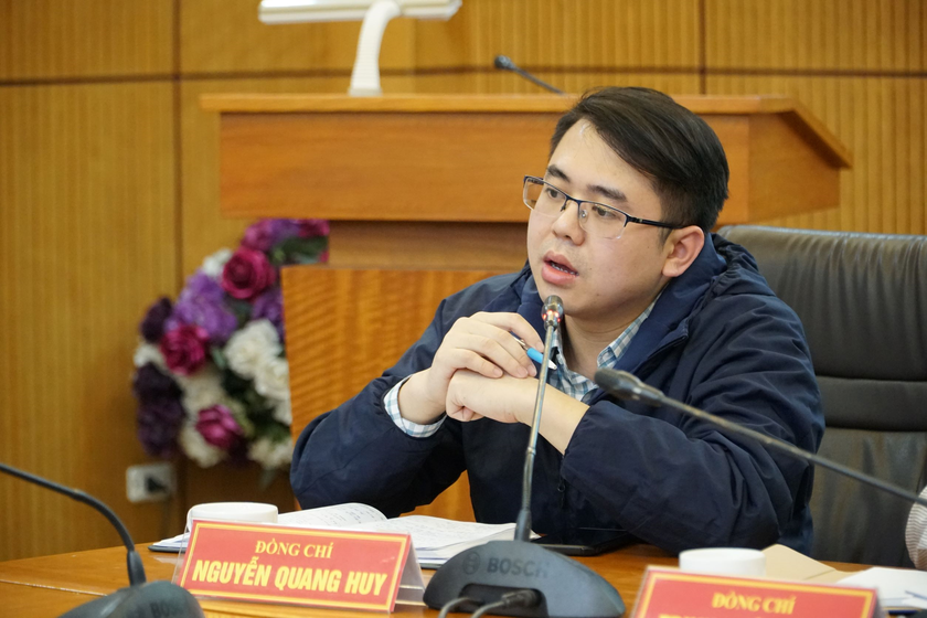 Đồng chí Nguyễn Quang Huy, Phó Bí thư Đoàn Thanh niên Bộ Tư pháp